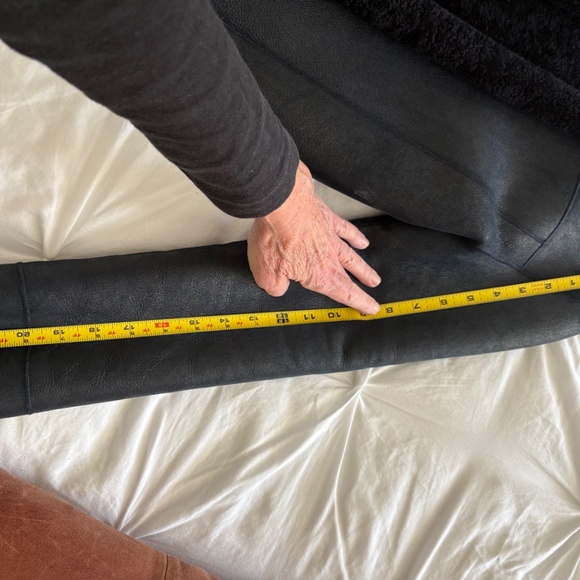 Helmut Lang Genuine Leather and Shearling Coat Jacket Size S - Picture 7 of 12